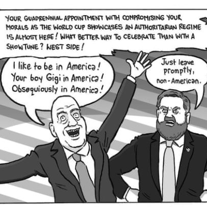 David Squires comenta Copa Mundo reimaginada como West Side Story de Infantino