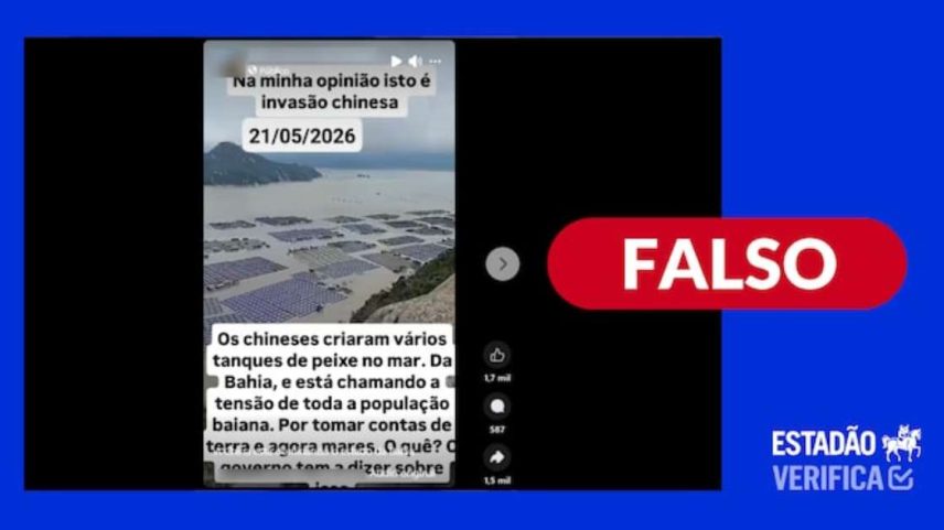 Vídeo de ‘tanques de peixe’ chineses não foi gravado na Bahia, e sim na própria China