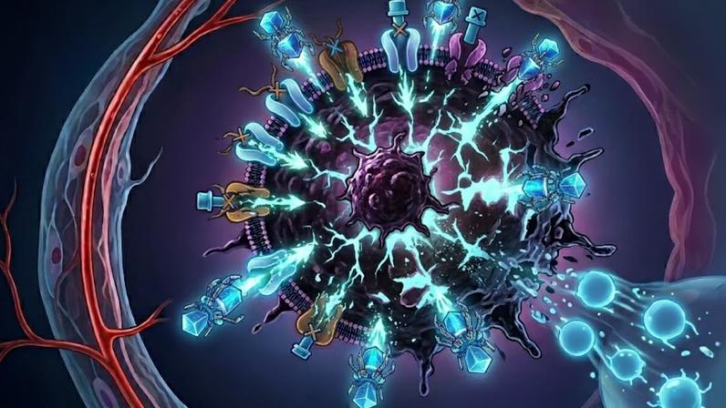 Cientistas miram o combustível das células tumorais. (Foto: Fala Ciência via Gemini)