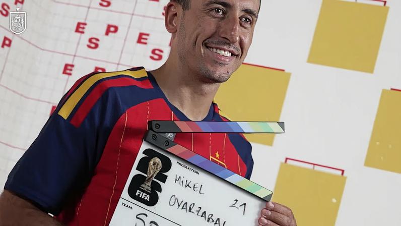 Os jogadores da seleção espanhola comandada por Luis de la Fuente participaram da sessão de fotos oficial da equipe antes da Copa do Mundo da FIFA 2026.