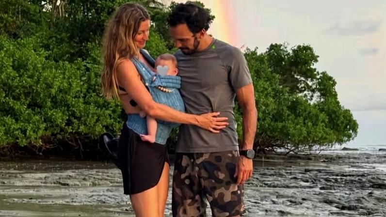 Gisele homenageia Joaquim Valente no Dia dos Pais, e ignora Tom Brady