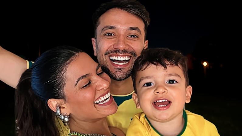 Allana Lopes celebra primeira Copa ao lado do filho
