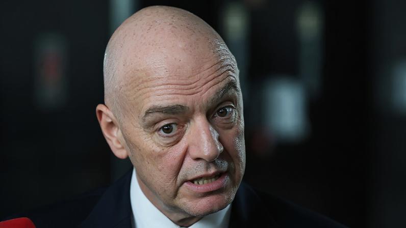 O presidente da Fifa, Gianni Infantino, durante visita ao Brasil - 26/01/2026 (Sergio Lima/AFP)