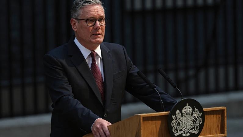 Keir Starmer anuncia renúncia ao cargo de primeiro-ministro do Reino Unido - 22/06/2026 (ADRIAN DENNIS/AFP)