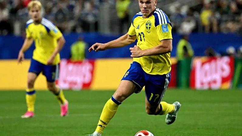 Viktor Gyökeres é o atacante da seleção da Suécia