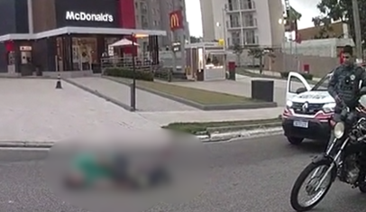 PM chora após atirar em homem em SP