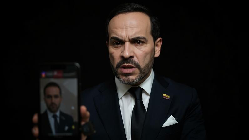 O candidato à presidência da Colômbia, Abelardo de la Espriella, oficializa sua campanha para as eleições presidenciais com seu companheiro de chapa, José Manuel Restrepo, em Cali, Colômbia, em 13 de março de 2026.