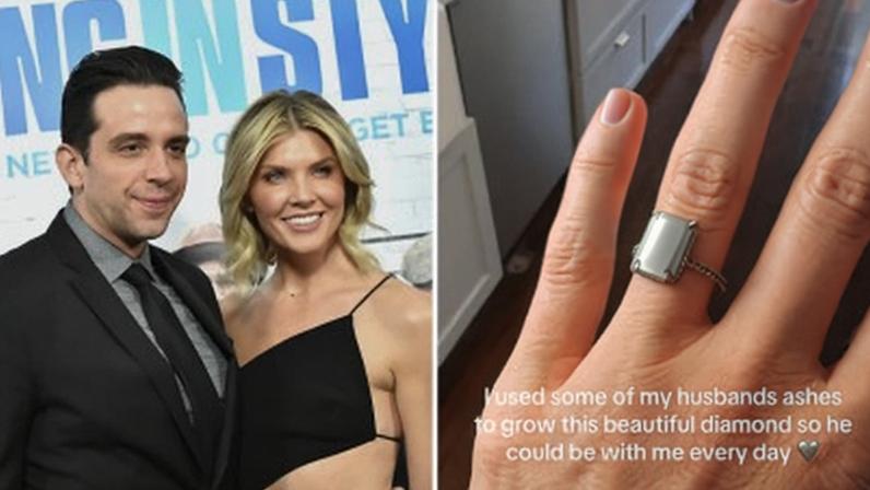 Amanda Kloots transforma as cinzas do falecido marido, Nick Cordero, em um anel de diamantes