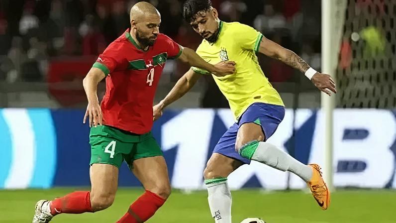Amistoso entre Brasil x Marrocos, em dezembro de 2023