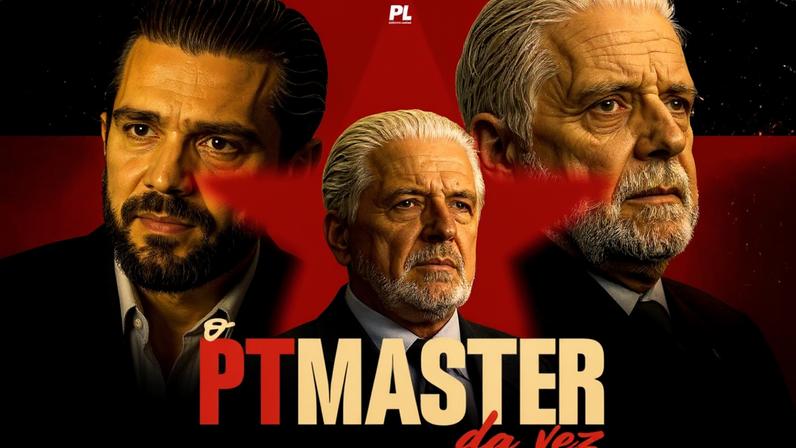 Cartaz do PL passa a utilizar a expressão 'PTMaster' para tentar associar o PT ao escândalo de corrupção do Banco Master