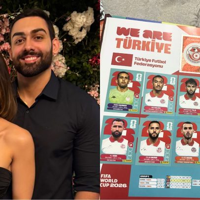 Mulher confunde Turquia com Tunísia e estraga álbum da Copa do namorado