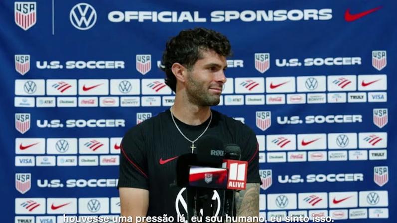 Pulisic comenta a pressão de ser o Capitão América