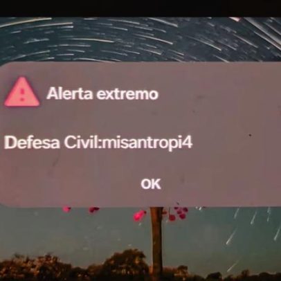 Alerta nos celulares sobre termo misantropia gera confusão em SP e viraliza