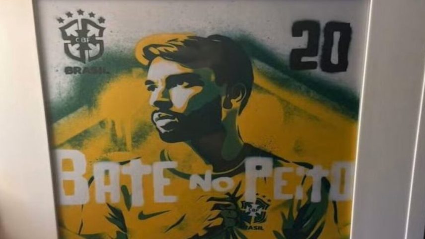 Lucas Paquetá é homenageado em recepção da seleção brasileira nos Estados Unidos