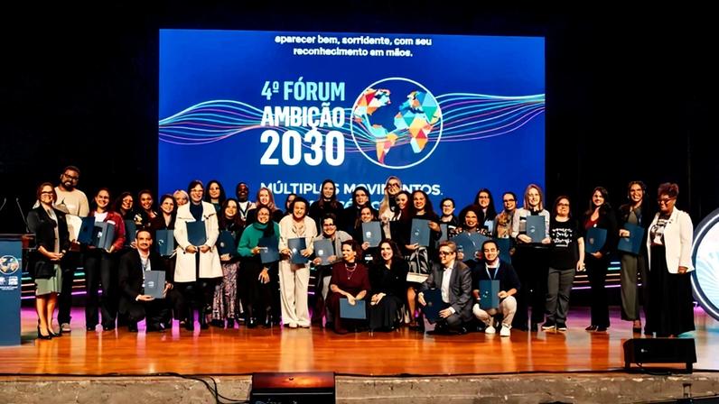 Empresas foram reconhecidas pela sua agenda de sustentabilidade durante Fórum Ambição 2030 (Cabron Studios / Divulgação )
