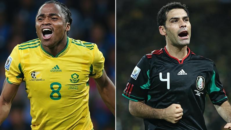 Tshabalala e Rafa Márquez protagonizaram um duelo histórico na Copa do Mundo de 2010