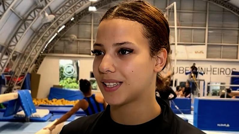Gabi começou sua trajetória na ginástica em um centro olímpico de São Paulo