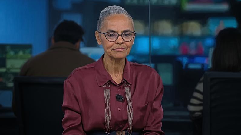 A deputada federal Marina Silva (Rede-SP) em entrevista à CNN Brasil