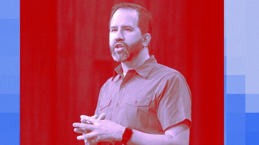 Scott Hanselman principal program manager for web platform and tools at Microsoft Corp. speaks during the Microsoft...