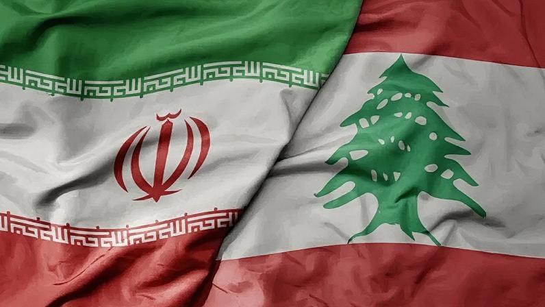 Bandeiras do Irã e do Líbano unidas em imagem postada pelo chanceler iraniano em seu X