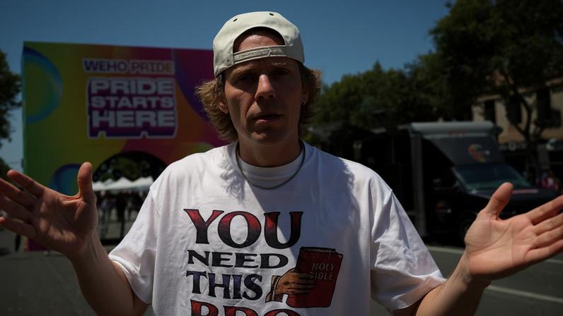 Bryce Crawford at West Hollywood Pride Parade
