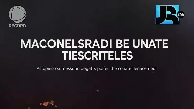 Reprodução canal do Youtube Jornal da Record