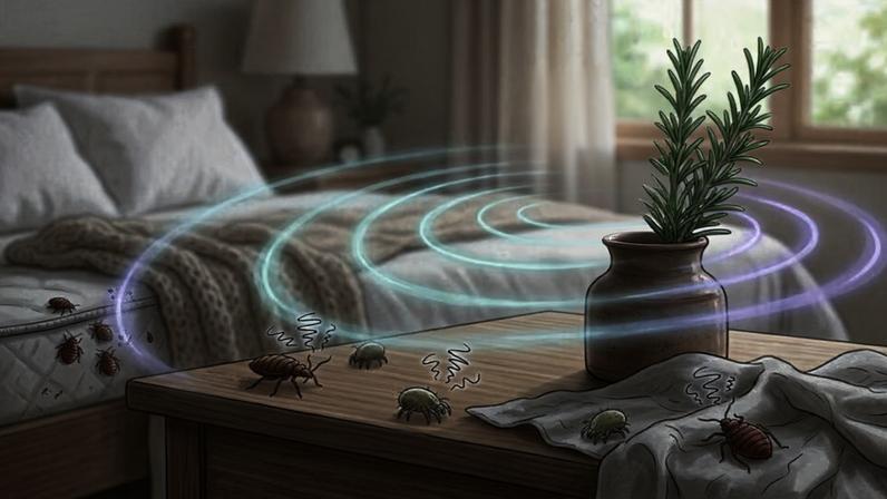 Quatro plantas aromáticas eficazes para afastar percevejos e ácaros do quarto