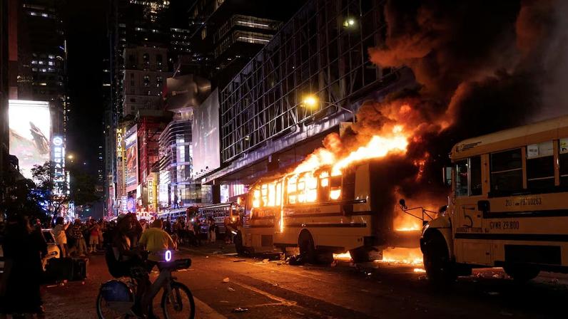Fãs do New York Knicks fazem manifestações nas ruas e um jovem é baleado