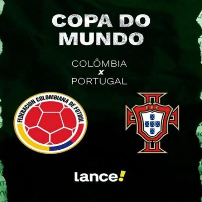 Colômbia x Portugal: onde assistir, horário e escalações na Copa do Mundo
