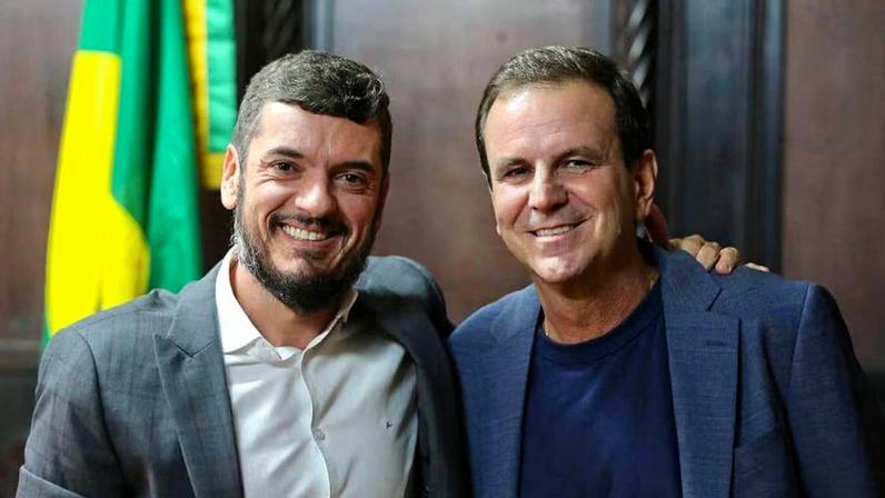 Pré-candidato ao governo e ex-prefeito do Rio destacou ascensão meteórica de Rodrigo Bacellar na política fluminense e afirmou que ele continuaria “liderando por muito tempo”