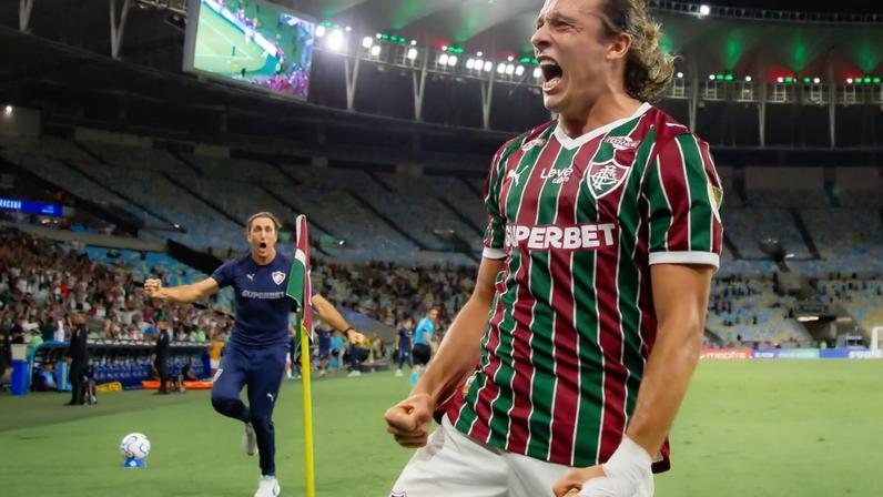 Canobbio e Zubeldía vibram com gol do Fluminense na Libertadores (Foto: Marcelo Gonçalves / Fluminense FC)
