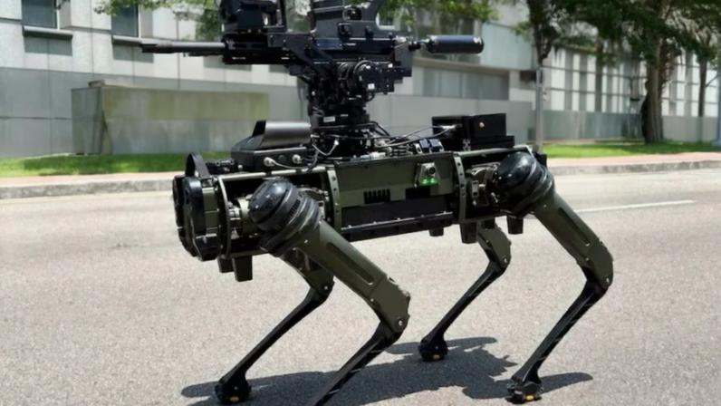 Taiwan mostra cães-robô armados para defesa marítima