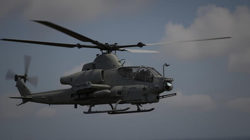 Capitão do Corpo de Fuzileiros Navais dos EUA, Alexander Hammac, e o 1º Ten Justin Lenhart pilotando um helicóptero AH-64 Apache, na Ilha de San Clemente, Califórnia, 29 de abril, 2018. Imagem cortesia de Cpl. Victoria Decker / 13ª Unidade Expedicionária da Marinha.