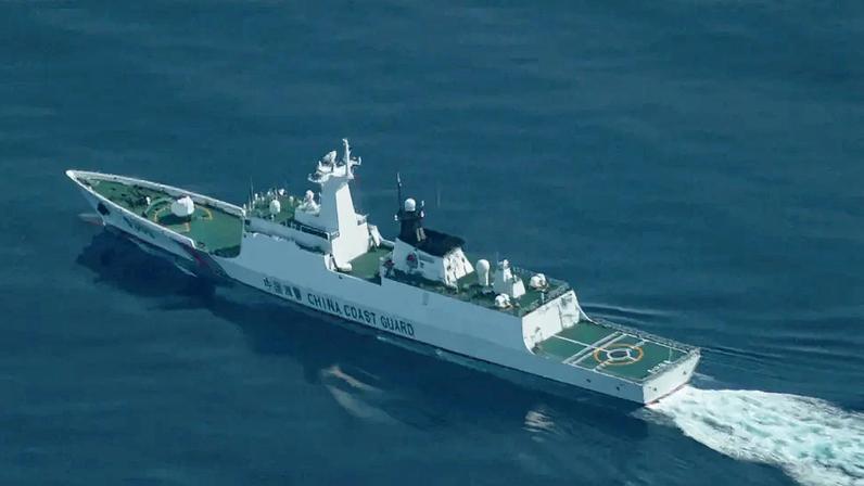 Navio da Guarda Costeira da China no Mar do Sul da China 13/08/2025 REUTERS/Adrian Portugal