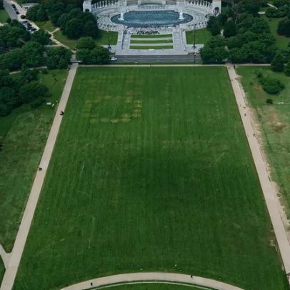 Desenho com números 8647 aparece no National Mall e gera polêmica