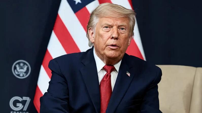 Presidente dos EUA, Donald Trump, na cúpula do G7 em Evian-les-Bains, na França 17 de junho de 2026 REUTERS/Evelyn Hockstein
