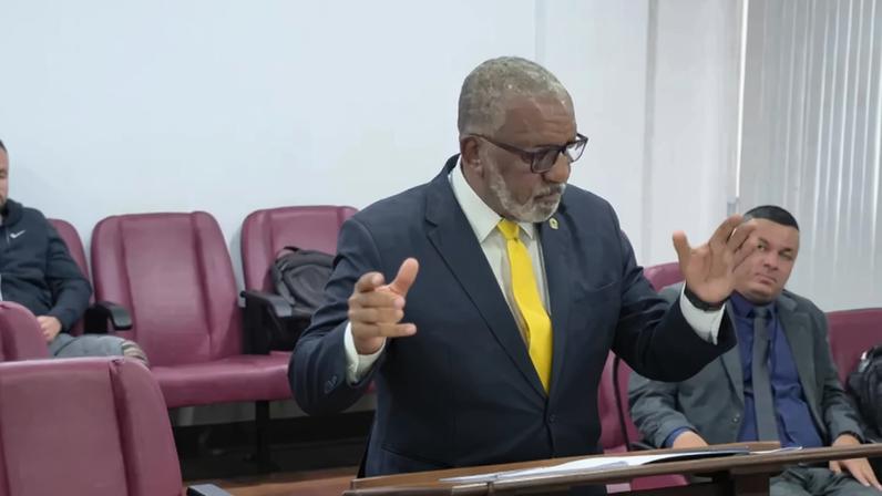 Vivaldo Lúcio Neto fez a defesa dos atletas acusados de manipulação no Campeonato Carioca (Foto: Divulgação TJD-RJ)
