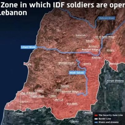 Israel publica mapa de operação no Líbano e mantém tropas
