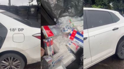 Polícia Civil recupera carga de medicamentos oncológicos após perseguição na Avenida Brasil, em Barros Filho. Suspeitos abandonaram o veículo e fugiram a pé. A ocorrência provocou interdição parcial da via e retenções no trânsito.
