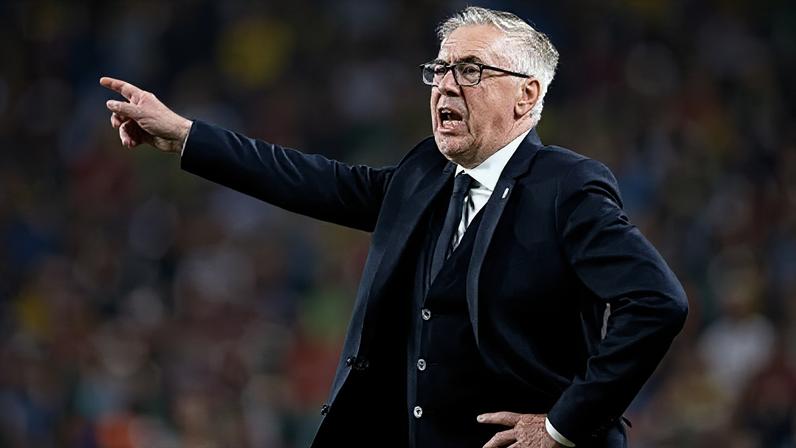 Carlo Ancelotti, técnico da Seleção Brasileira em confronto contra o Haiti