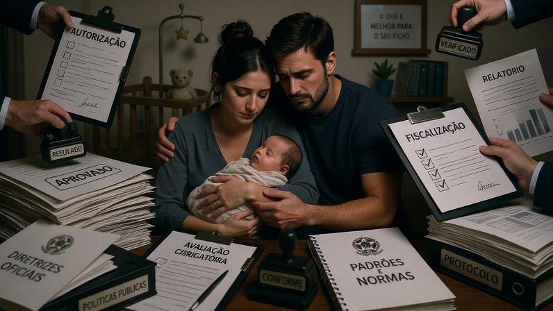 O Estado deve criar condições para que as famílias prosperem, não moldá-las como um projeto de controle governamental. (Foto: Imagem criada utilizando Chatgpt/Gazeta do Povo)