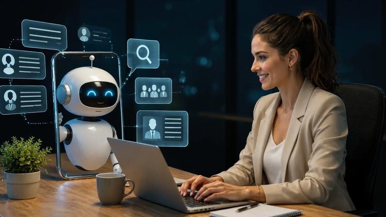 A inteligência artificial vem automatizando etapas operacionais do recrutamento e seleção, permitindo que profissionais de RH concentrem esforços em análises estratégicas e na experiência dos candidatos (Foto: imagem gerada Chatgpt/gazeta do povo)