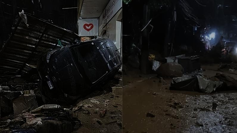 Deslizamento de terra interdita a principal via da Rocinha após chuva. Terra e pedras atingiram imóveis e veículos. Não há registro de feridos.