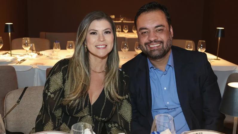 Claudio Castro e Analine - (Reginaldo Teixeira/Divulgação)