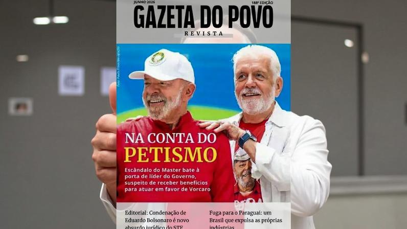 Gazeta do Povo Revista mostra como escândalo do Master chega a líder do governo (Foto: Reprodução)