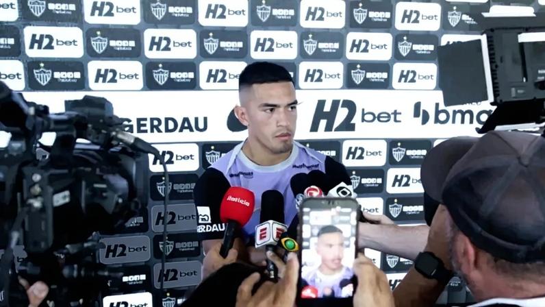 Cuello entrevista (Foto: Pedro Souza / Atlético)