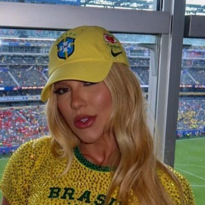 Virginia celebra gol de Vini Jr. em jogo do Brasil na Copa