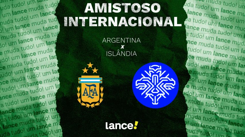 Argentina x Islândia batalham em amistoso internacional antes da Copa (Arte: Lance!)