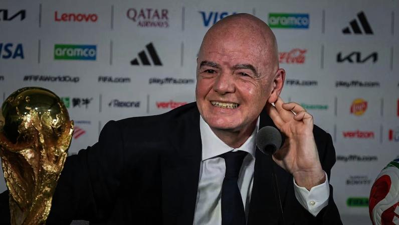 O presidente da FIFA, Gianni Infantino