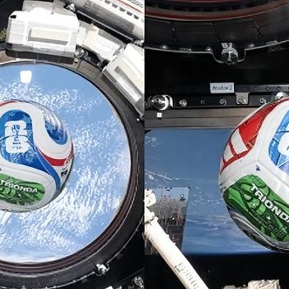 Bola oficial da Copa viaja pelo espaço com a NASA